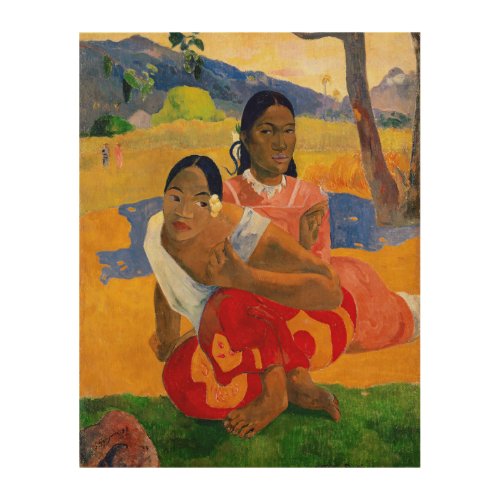 Paul Gauguin _ When Will You Marry Wood Wall Art
