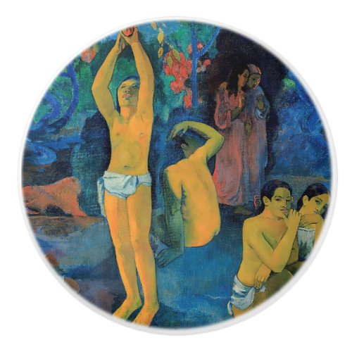 Paul Gauguin _ Where Do We Come From Ceramic Knob