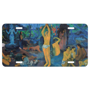 Paul Gauguin - Where Do We Come From? License Plate