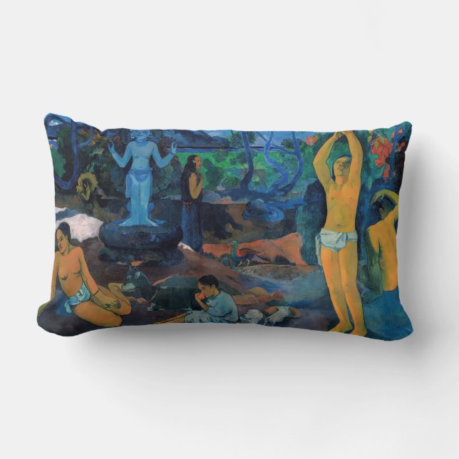 Paul Gauguin - Where Do We Come From? Lumbar Pillow (Front)