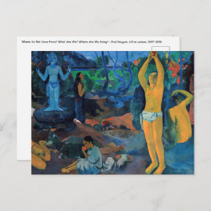 Paul Gauguin - Where Do We Come From? Postcard