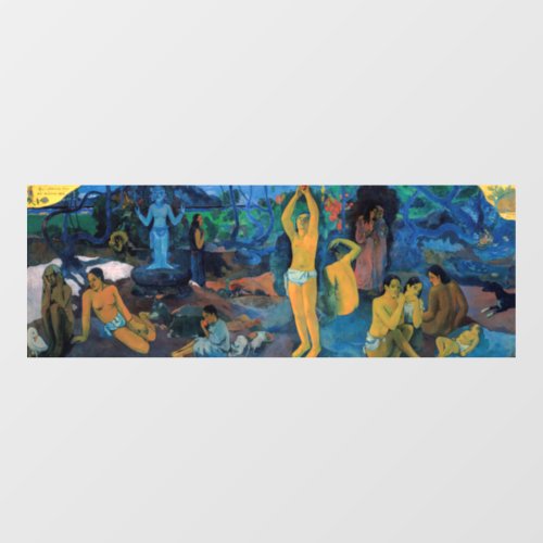 Paul Gauguin _ Where Do We Come From Window Cling