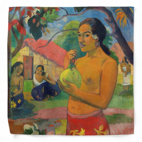 Paul Gauguin _ Woman Holding a Fruit Bandana