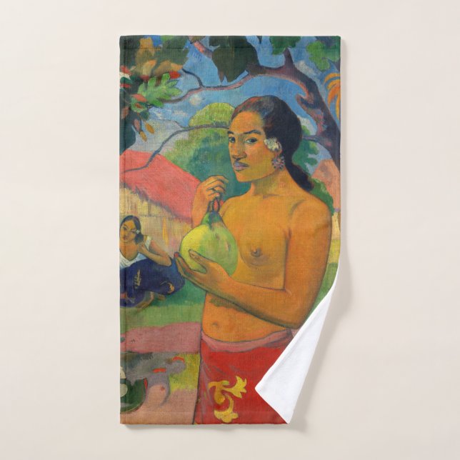 Paul Gauguin - Woman Holding a Fruit Bath Towel Set (Hand Towel)
