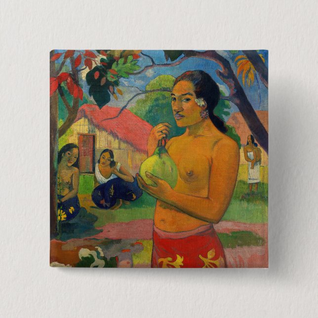 Paul Gauguin - Woman Holding a Fruit Button (Front)