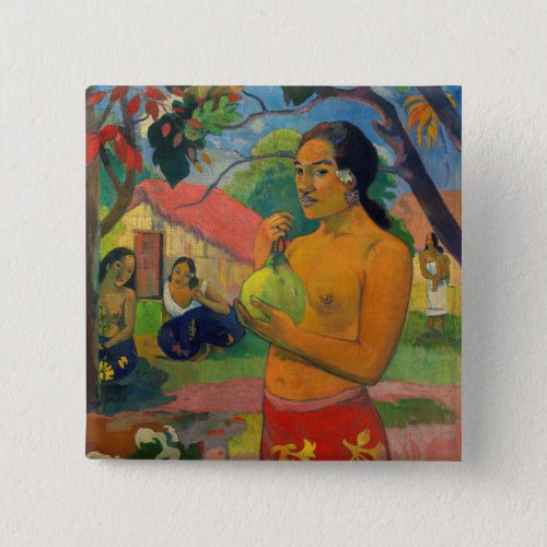 Paul Gauguin _ Woman Holding a Fruit Button