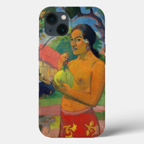 Paul Gauguin _ Woman Holding a Fruit iPhone 13 Case
