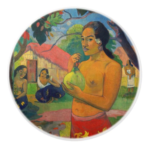 Paul Gauguin _ Woman Holding a Fruit Ceramic Knob