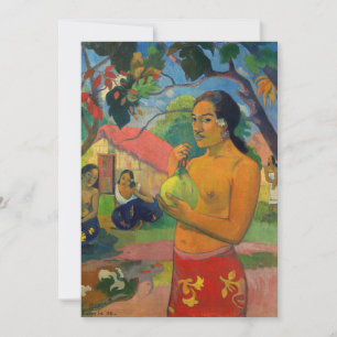 Paul Gauguin - Woman Holding a Fruit Invitation