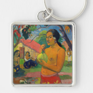 Paul Gauguin - Woman Holding a Fruit Keychain