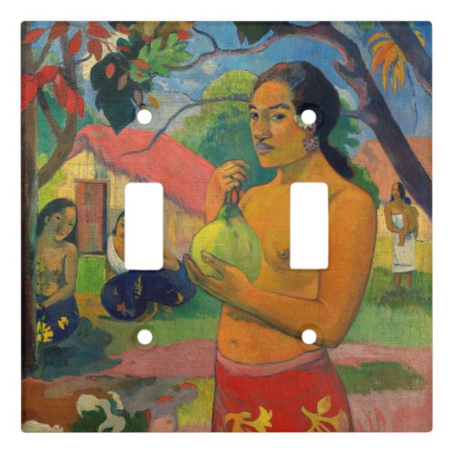 Paul Gauguin _ Woman Holding a Fruit Light Switch Cover