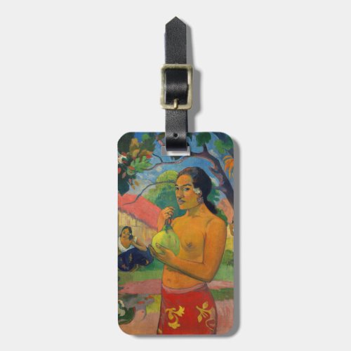 Paul Gauguin _ Woman Holding a Fruit Luggage Tag