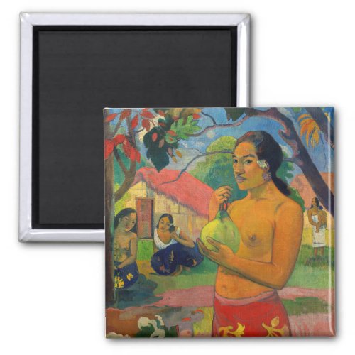 Paul Gauguin _ Woman Holding a Fruit Magnet
