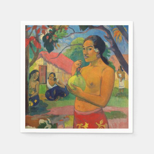 Paul Gauguin _ Woman Holding a Fruit Napkins
