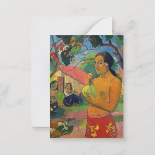 Paul Gauguin _ Woman Holding a Fruit Note Card