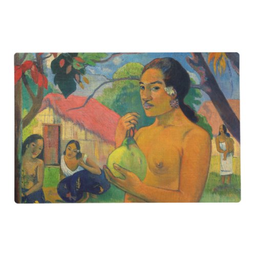 Paul Gauguin _ Woman Holding a Fruit Placemat