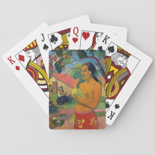 Paul Gauguin _ Woman Holding a Fruit Poker Cards