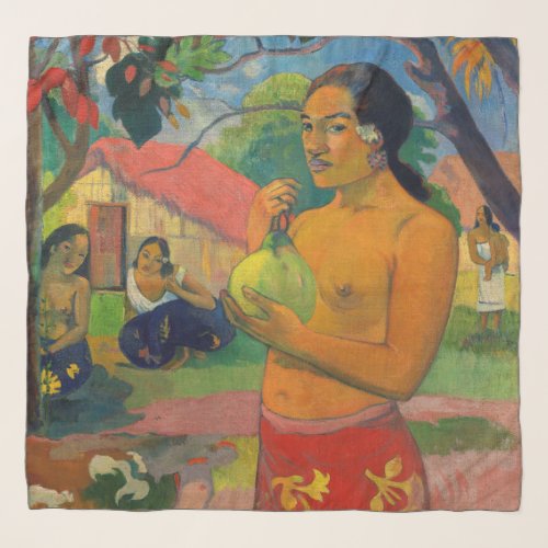 Paul Gauguin _ Woman Holding a Fruit Scarf