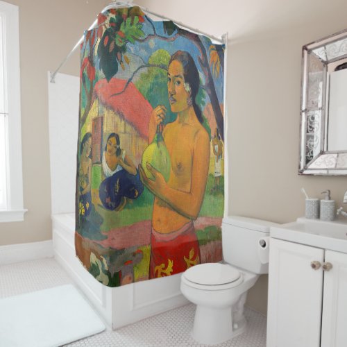 Paul Gauguin - Woman Holding a Fruit Shower Curtain