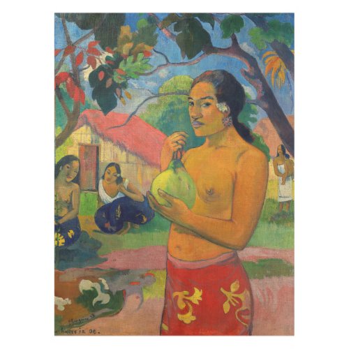 Paul Gauguin _ Woman Holding a Fruit Tablecloth
