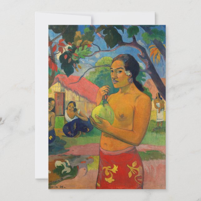 Paul Gauguin - Woman Holding a Fruit Thank You Card (Front)