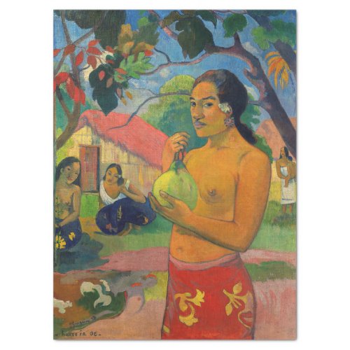 Paul Gauguin _ Woman Holding a Fruit Tissue Paper
