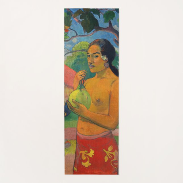 Paul Gauguin - Woman Holding a Fruit Yoga Mat (Front)