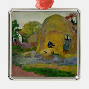 Paul Gauguin   Yellow Haystacks, or Golden Harvest Metal Ornament