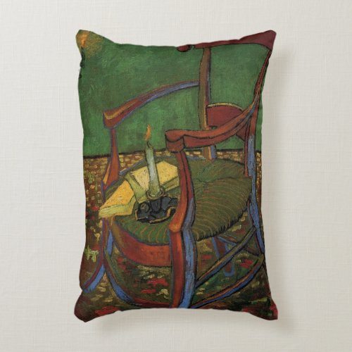 Paul Gauguins Armchair by Vincent van Gogh Accent Pillow