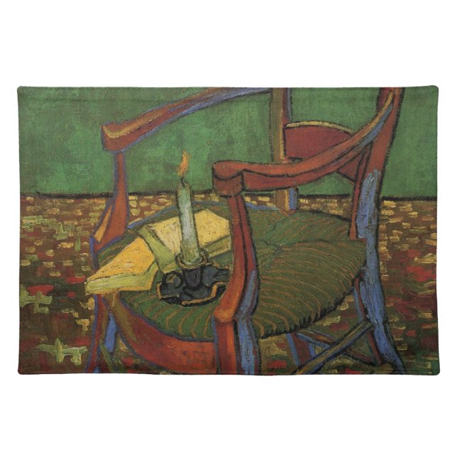 Paul Gauguin's Armchair by Vincent van Gogh Cloth Placemat (Front)