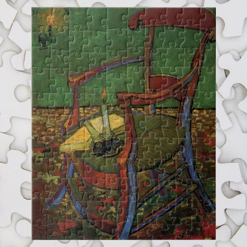 Paul Gauguins Armchair by Vincent van Gogh Jigsaw Puzzle