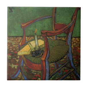 Paul Gauguin's Armchair by Vincent van Gogh Tile