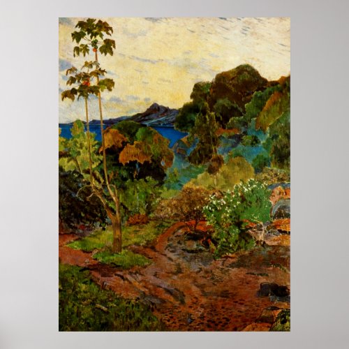 Paul Gauguins Martinique Landscape 1887 Poster