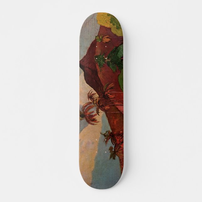 Paul Gauguin's Tahitian Landscape (1893) Skateboard Deck (Front)