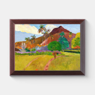 Paul Gauguin's Tahitian Landscape famous painting Award Plaque