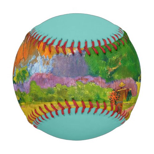 Paul Gauguins Tahitian Landscape famous painting  Baseball