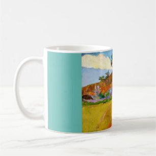 Paul Gauguin's Tahitian Landscape famous painting Coffee Mug