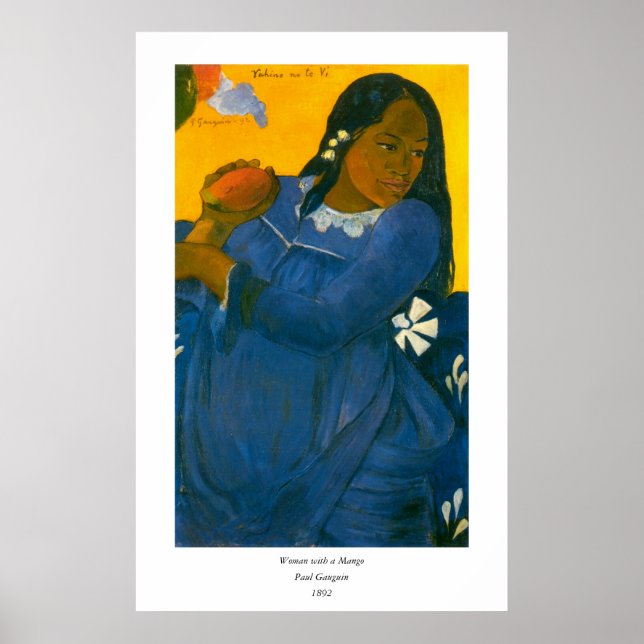Paul Gauguin's Woman with a Mango (1892) Poster (Front)