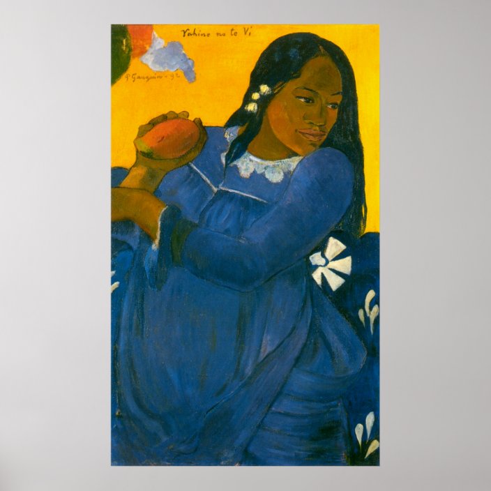 Paul Gauguin's Woman with a Mango (1892) Poster | Zazzle.com