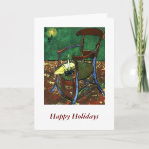 Paul Guaguin's Armchair by Vincent van Gogh Holiday Card