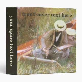 Paul Helleu Sketching with His Wife by JS Sargent 3 Ring Binder