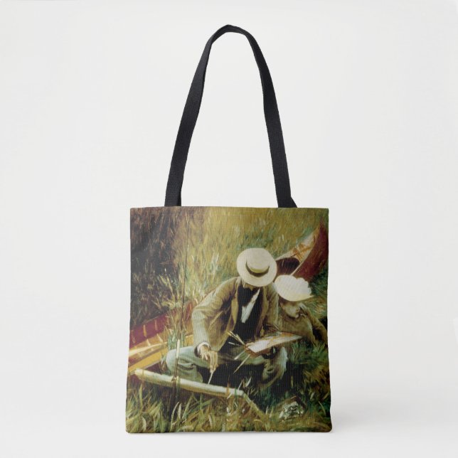 Paul Helleu Sketching with his Wife Tote Bag (Front)