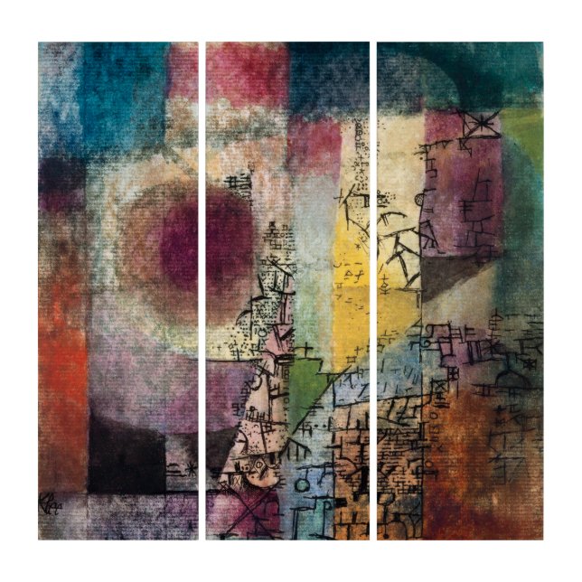 Paul Klee Abstract Art Cubism  (Front)