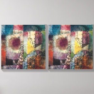 Paul Klee Abstract Art Cubism  Canvas Photo Tile