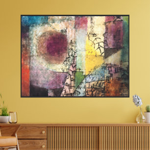 Paul Klee Abstract Art Cubism  Canvas Print