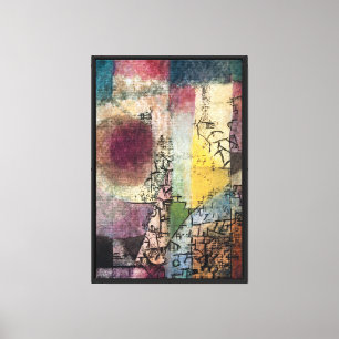 Paul Klee Abstract Art Cubism  Canvas Print