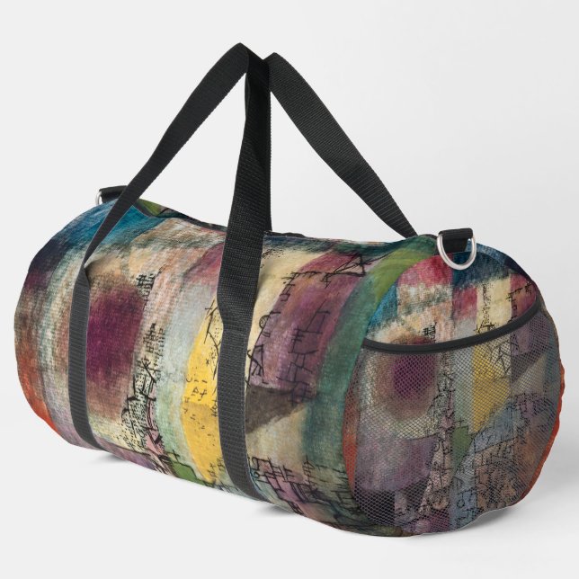 Paul Klee Abstract Art Cubism  Duffle Bag (Right Corner)