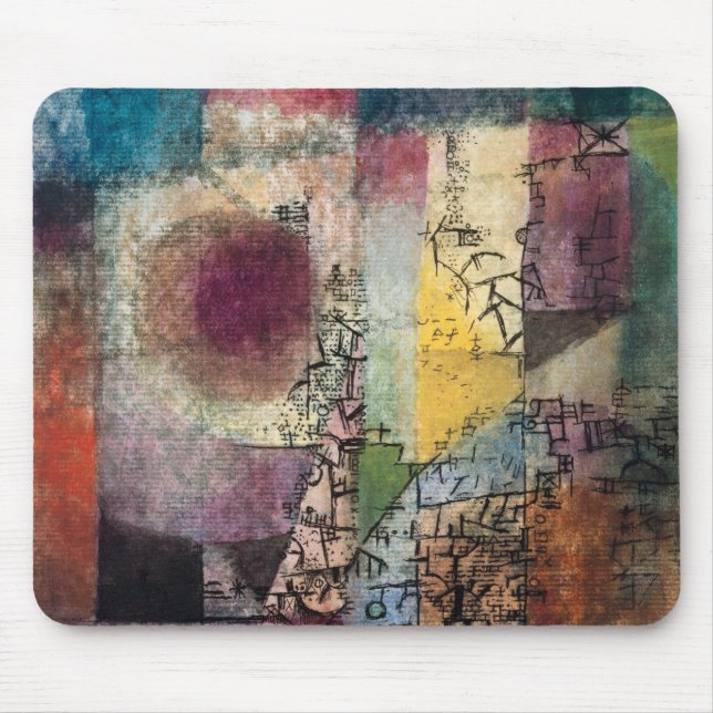 Paul Klee Abstract Art Cubism  Mouse Pad (Front)