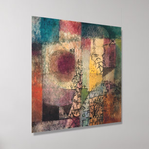Paul Klee Abstract Art Cubism  Wood Photo Tile