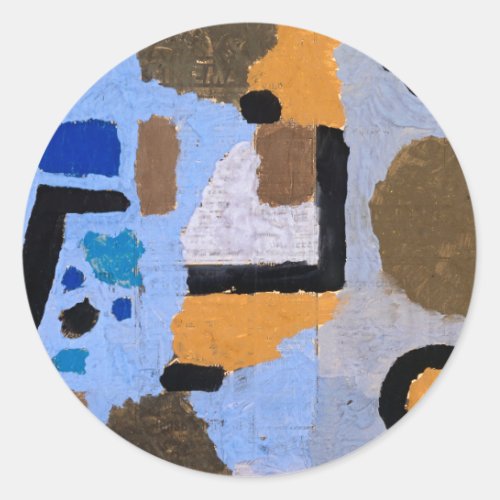 Paul Klee Abstract Painting Modern Art Classic Round Sticker
